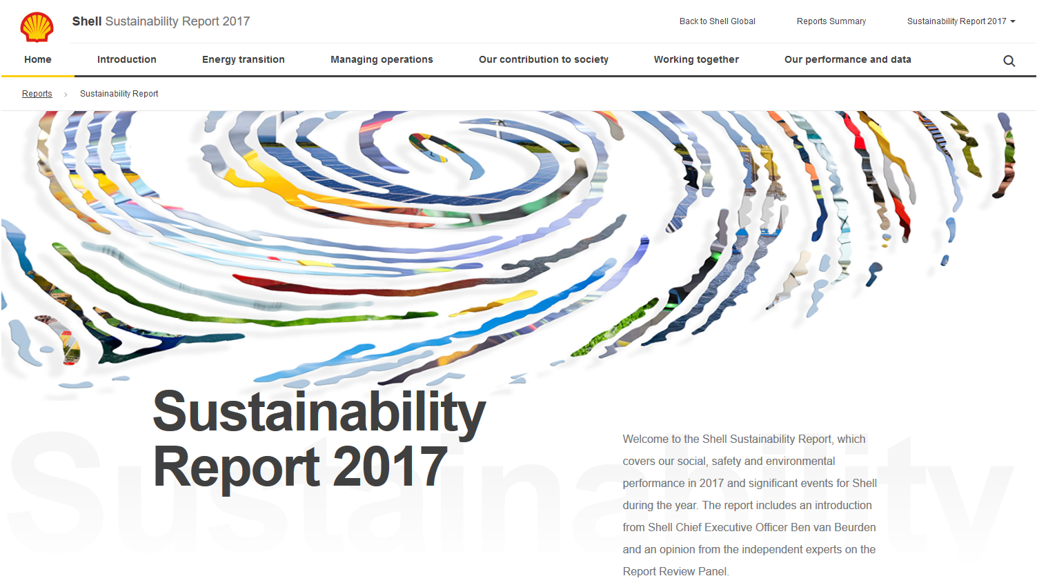 Managing methane emissions Shell Sustainability Report 2017