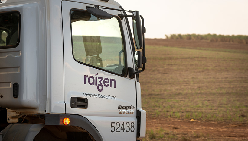 Raizen Brazil harvesting and production truck, running on biofuels