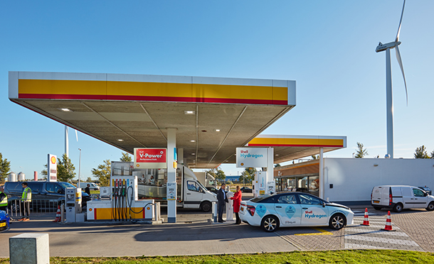 Shell Hydrogen Recharge Station in the Netherlands