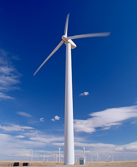 The Rock River Wind Farm in Wyoming, USA, is one of in total 10 joint-venture projects of Shell WindEnergy. (photo)