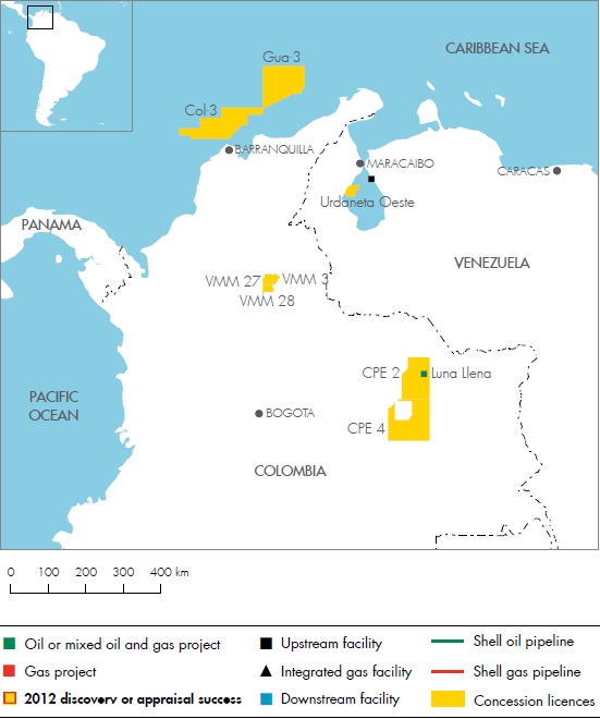 Colombia and Venezuela (detailed map)