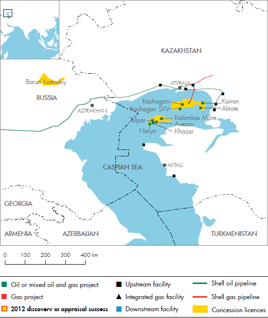 Kazakhstan Oil Fields Map
