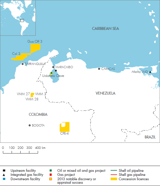 Colombia and Venezuela (detailed map)