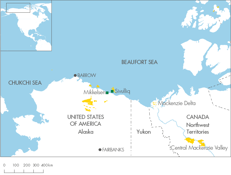 Alaska, Yukon and Nortwest Territories (map)