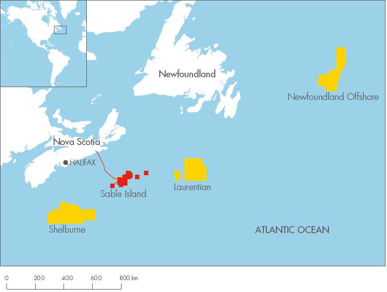 Nova Scotia and Newfoundland (map)