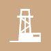 On-shore drilling rig (icon)