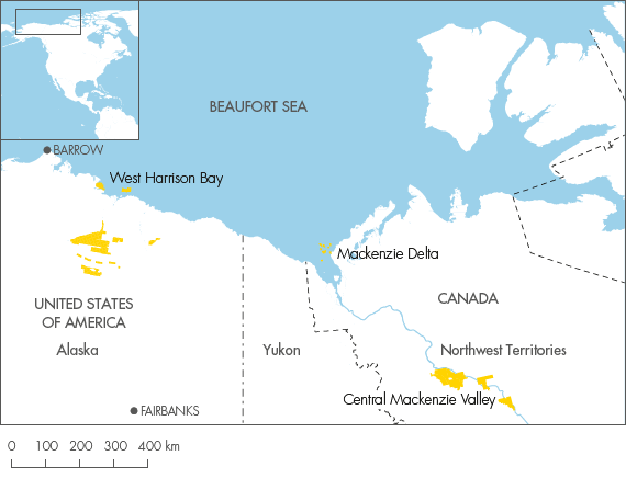 Alaska, Yukon and Northwest Territories (map)