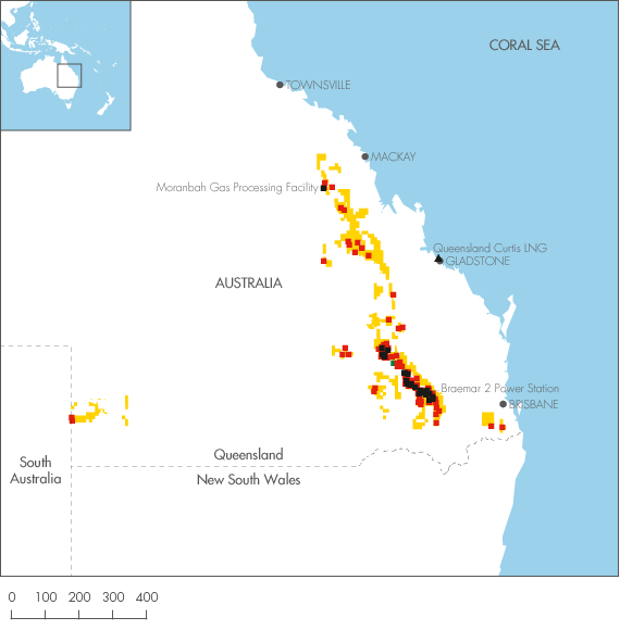 East Australia (map)