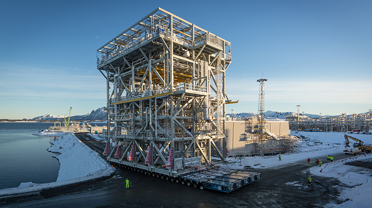 Module part of the Nyhamna Plant expension in Norway. (photo)