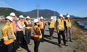 Corporate & Social Responsibility Committee visiting the site of the proposed LNG development at Kitimat, Canada. (photo)