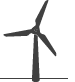Wind mill - generating power (icon)