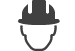 Head with helmet (icon)