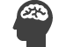 Head with brain (icon)