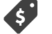 Label with dollar symbol (icon)