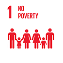 Sustainable development goal 1 – No poverty (icon)