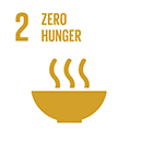 Sustainable development goal 2 – Zero hunger (icon)
