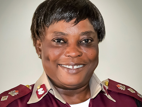 Mrs Ojeme Ewhrudjakpor, Deputy Corps Marshal, Federal Road Safety Commission, Abuja, Nigeria (photo)