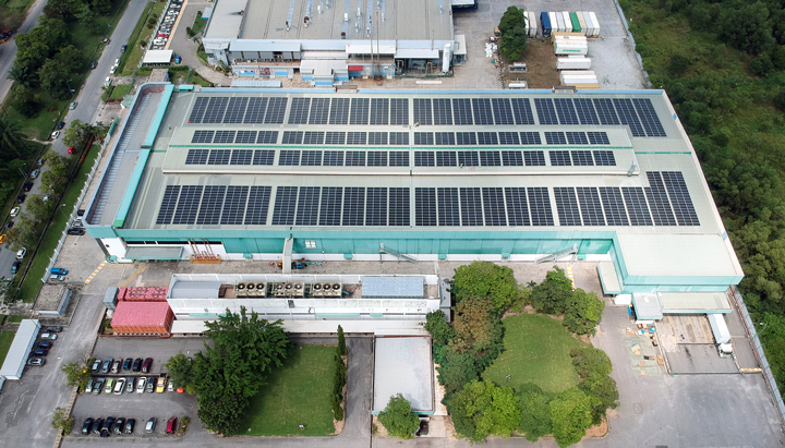 Aerial view of a solar photovoltaic project by Cleantech Solar (photo)