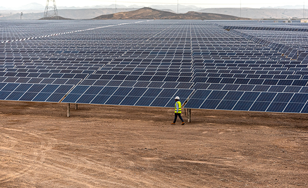 Sohar Solar Plant, Qabas, Oman. (photo)